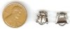 1 13x11mm Antique Silver Ladybug Slider